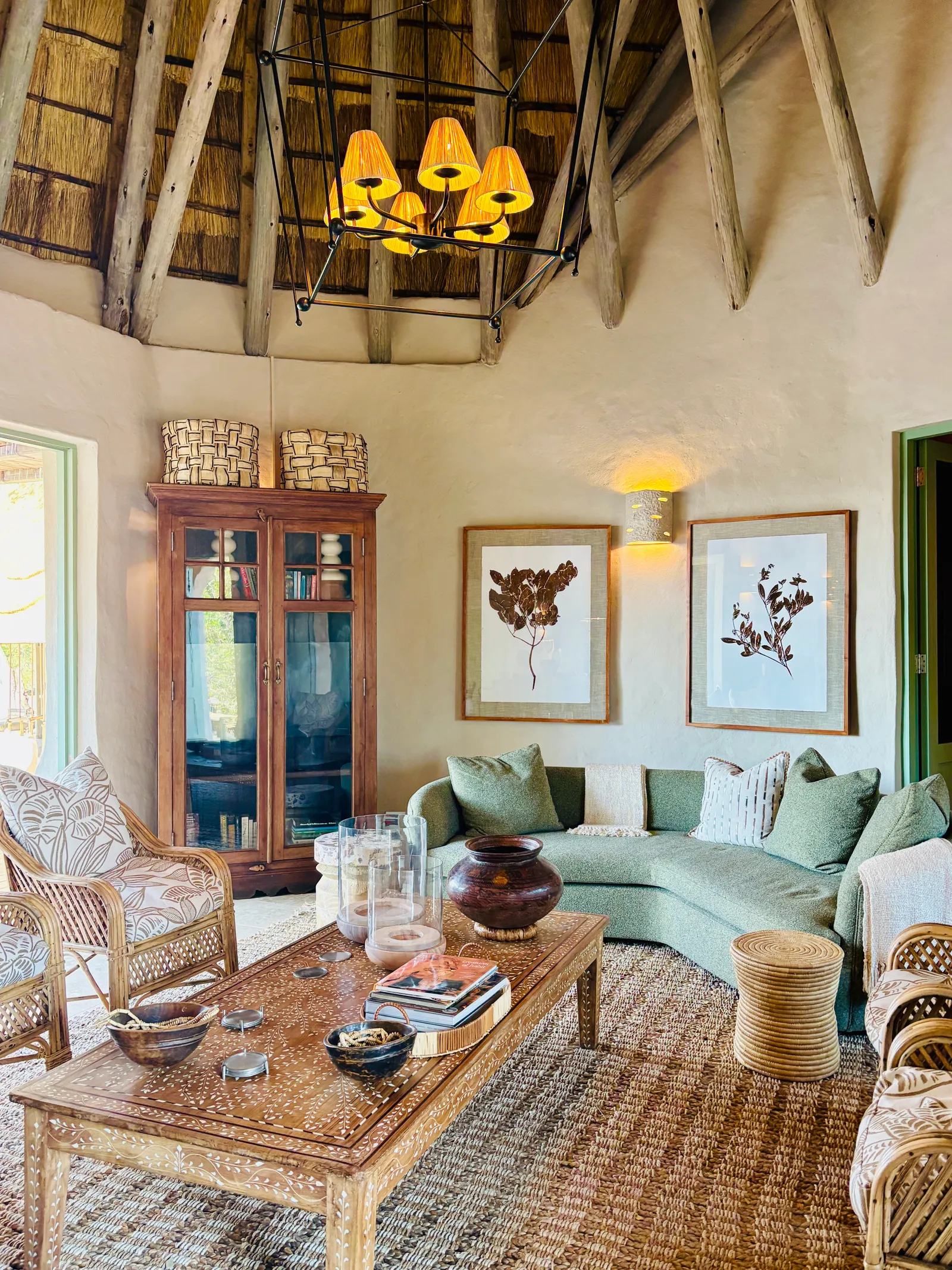 Hall principal Mpala Jena Villas privées