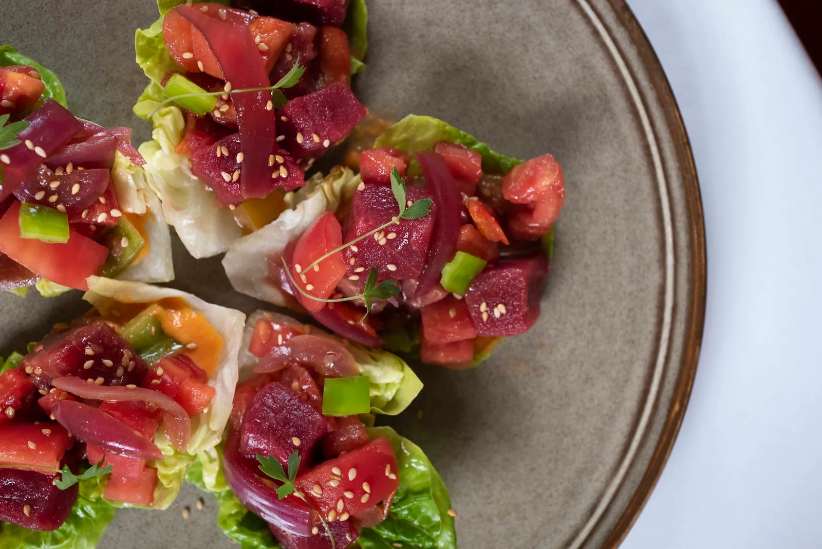 Pipirrana de thon rouge salin.