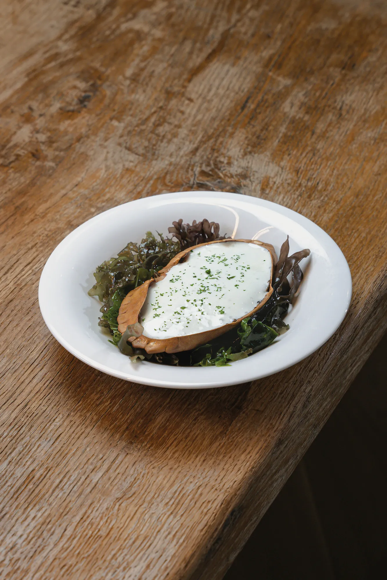 Txangurro à la Donostiarra au Mirador de Deyo.