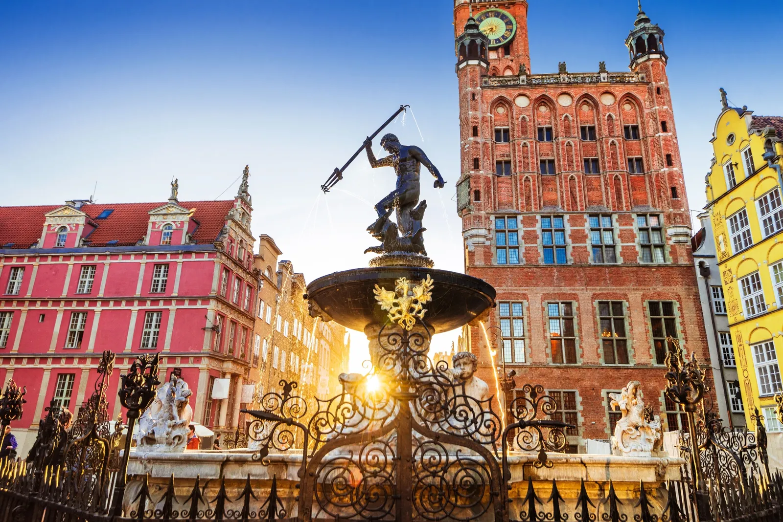 Vieille ville historique de Gdansk en Pologne.