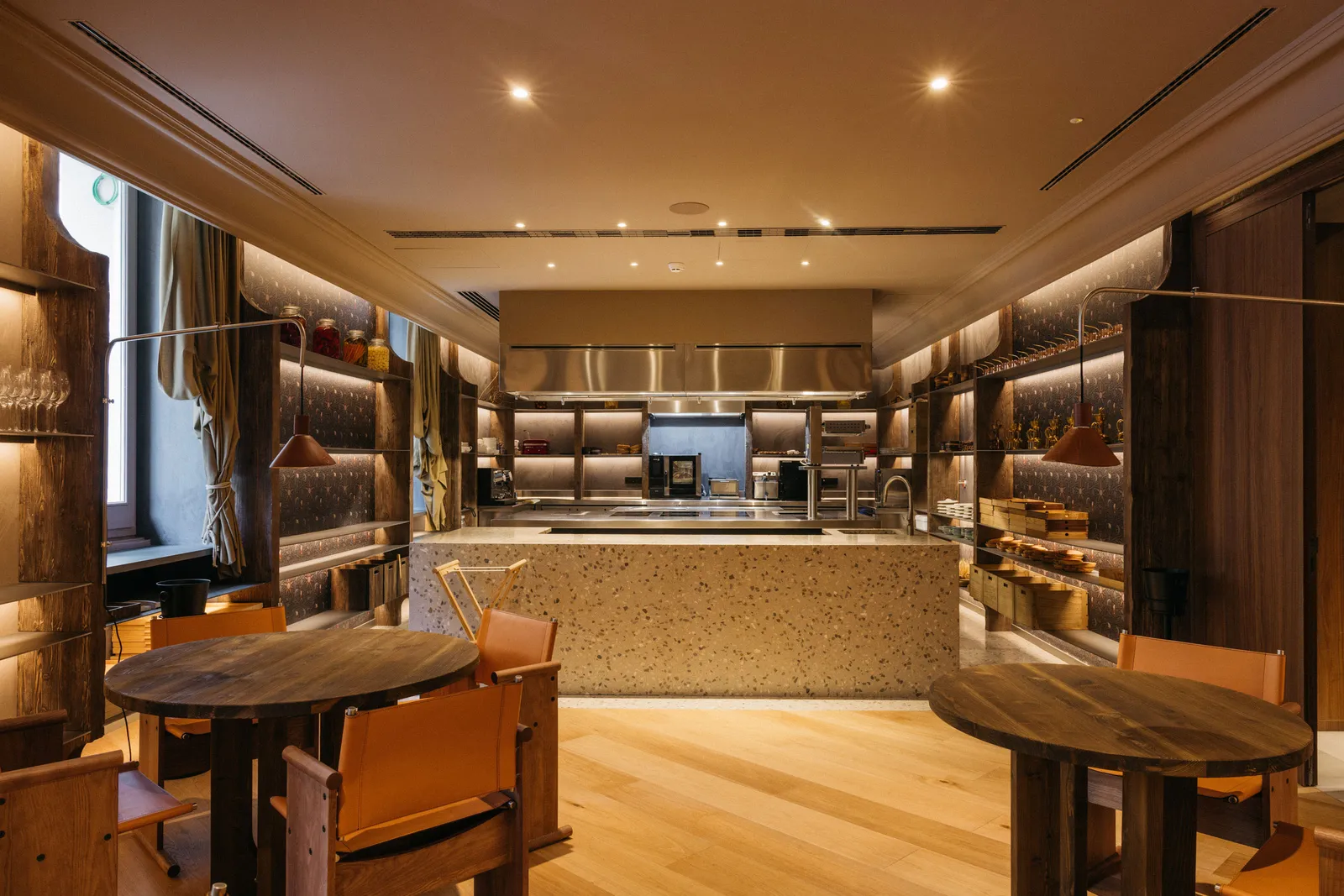 Cuisine vue à La Sociedad Gastronomika de l'Hôtel Mercer Madrid