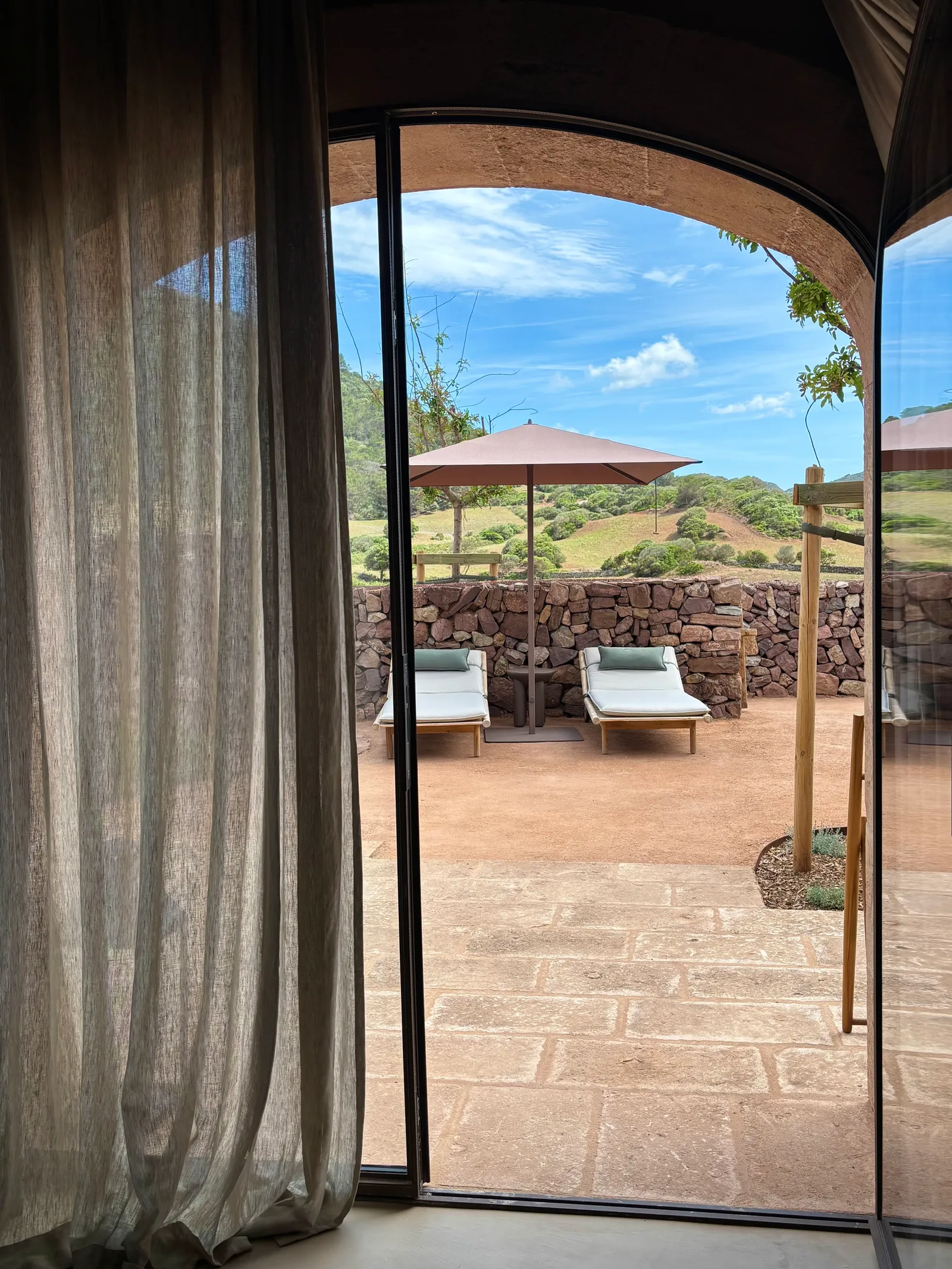 Terrasse d'une des suites