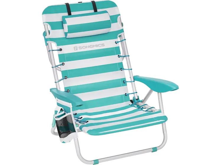 Chaise de plage pliante Songmics, sur Amazon
