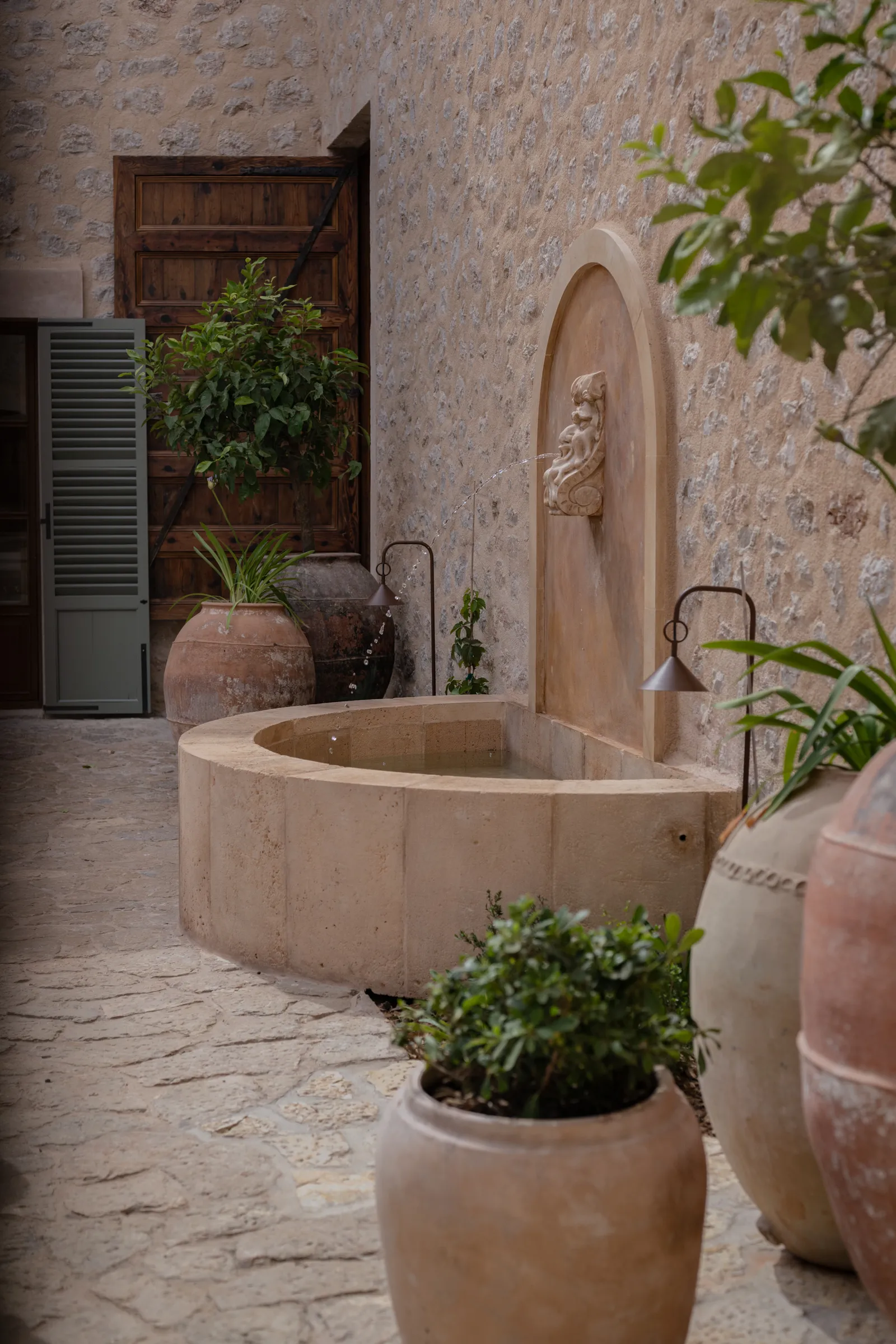 Détail du patio intérieur