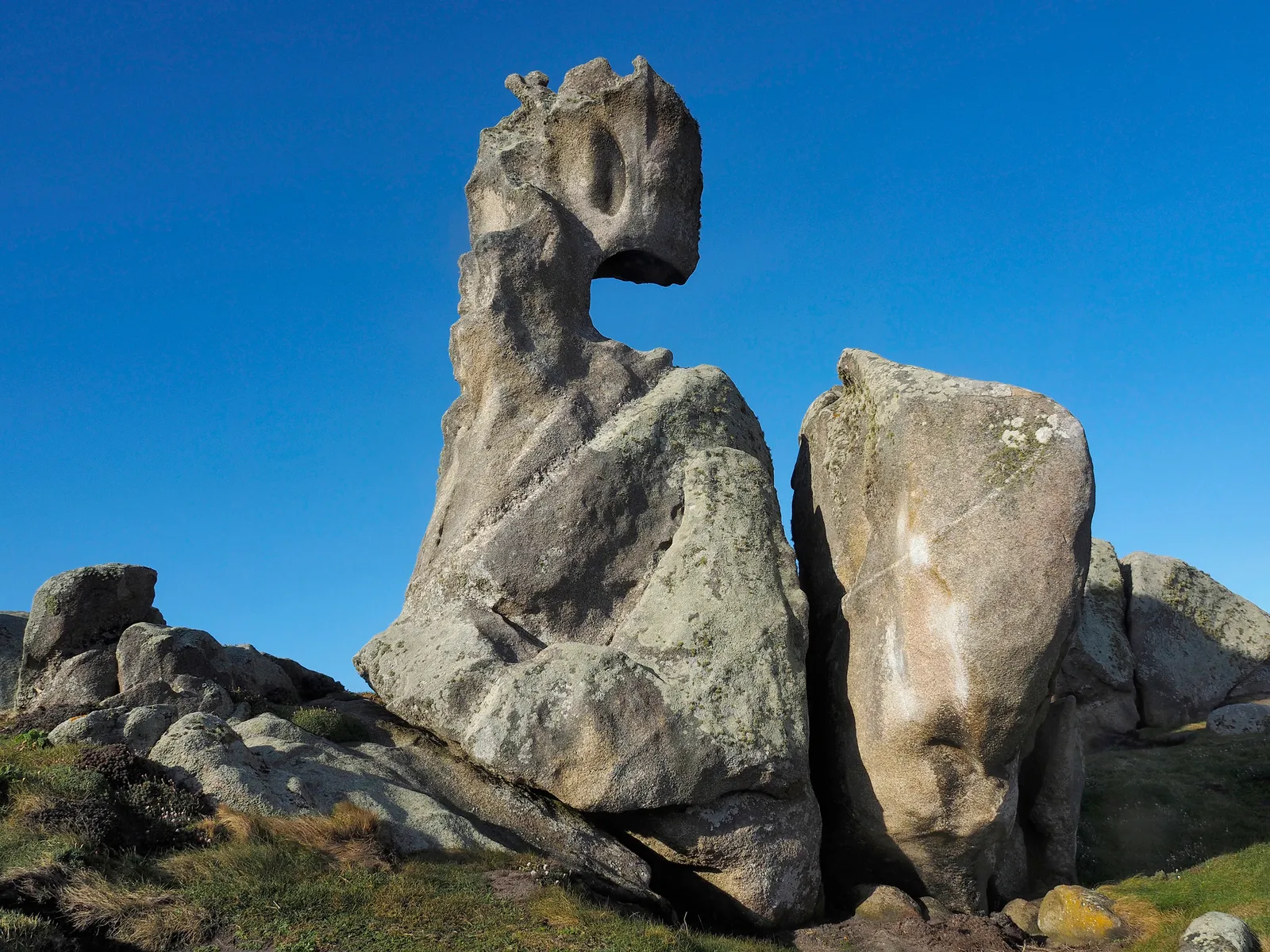 Formations rocheuses anthropomorphes sur la Costa da Morte.