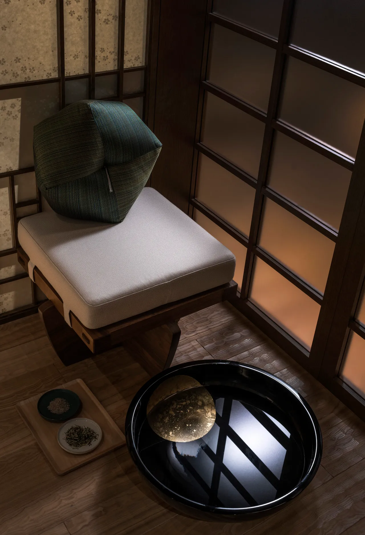 Traitement au spa du Four Seasons Hotel Kyoto Japon.