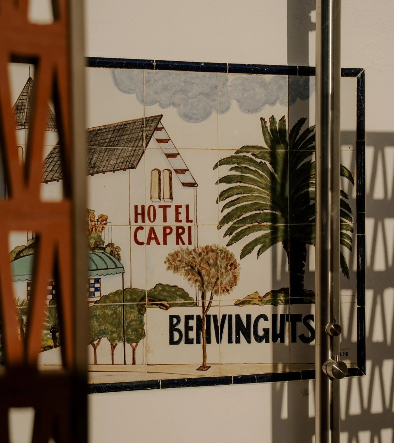 Des carreaux qui rappellent l'Hôtel Capri Casa Mett Sitges