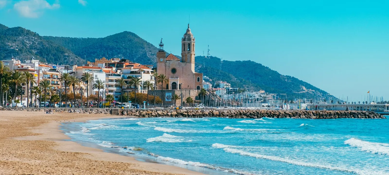 Plage de La Fragata à Sitges Barcelone
