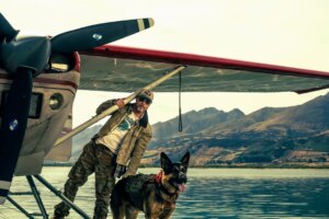 « Au coeur de la bête » : Brad Pitt et un chien en pleine nature