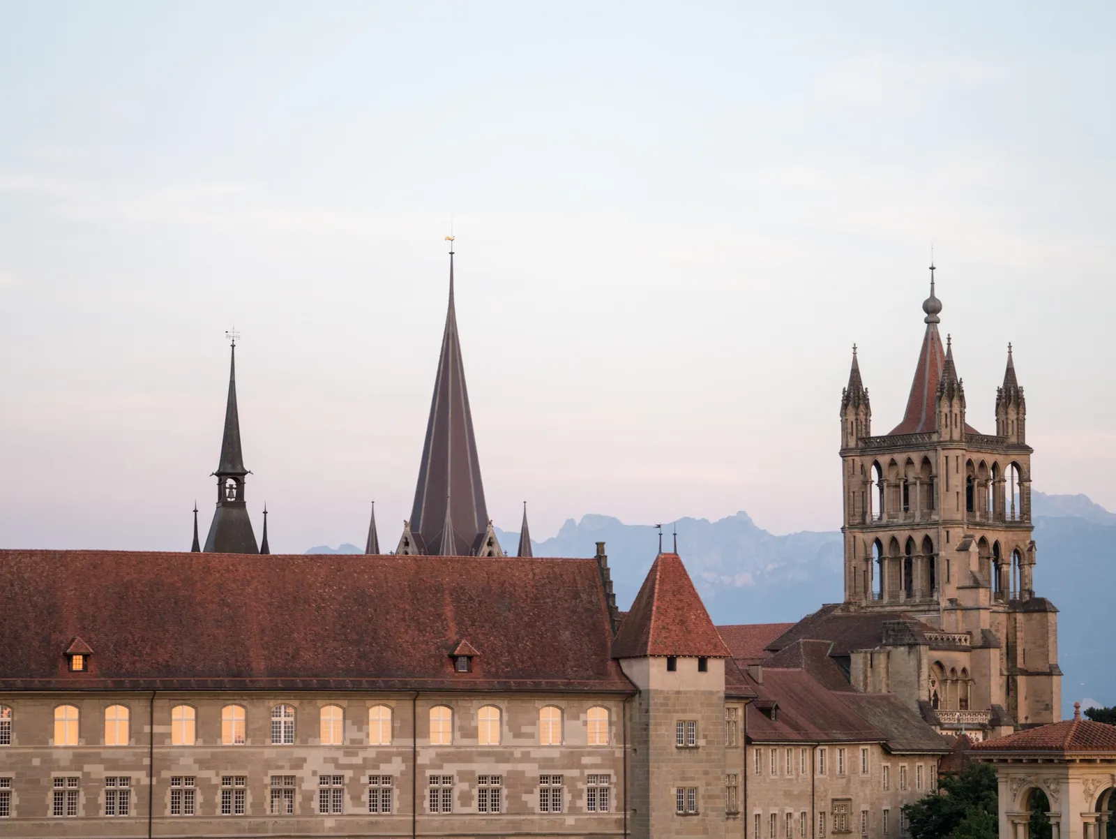 La cathédrale gothique par excellence de Lausanne Suisse.