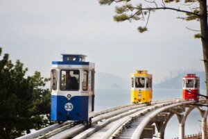 Sky Capsule : le train capsule coloré de Busan avec vue sur la mer